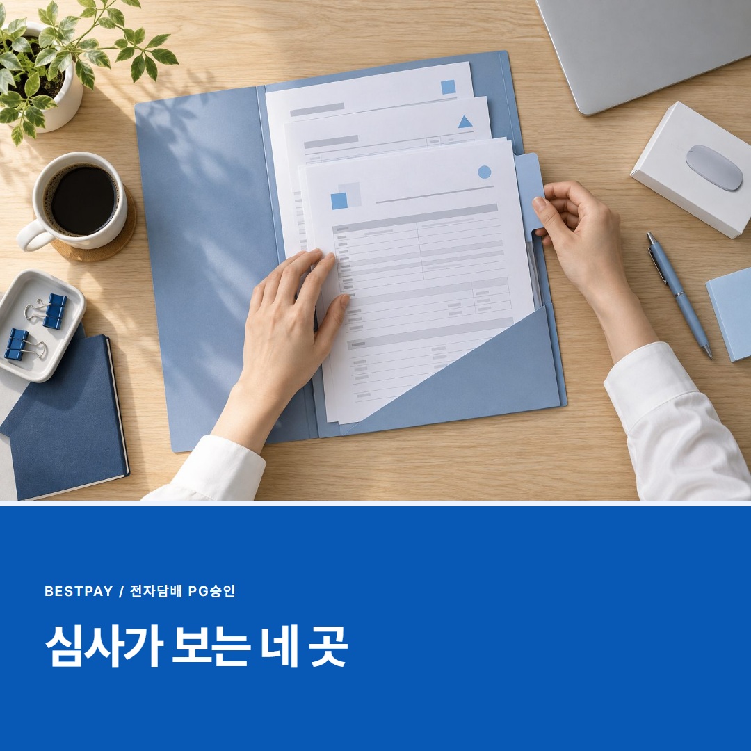 심사가 보는 네 곳 — 승인 기준