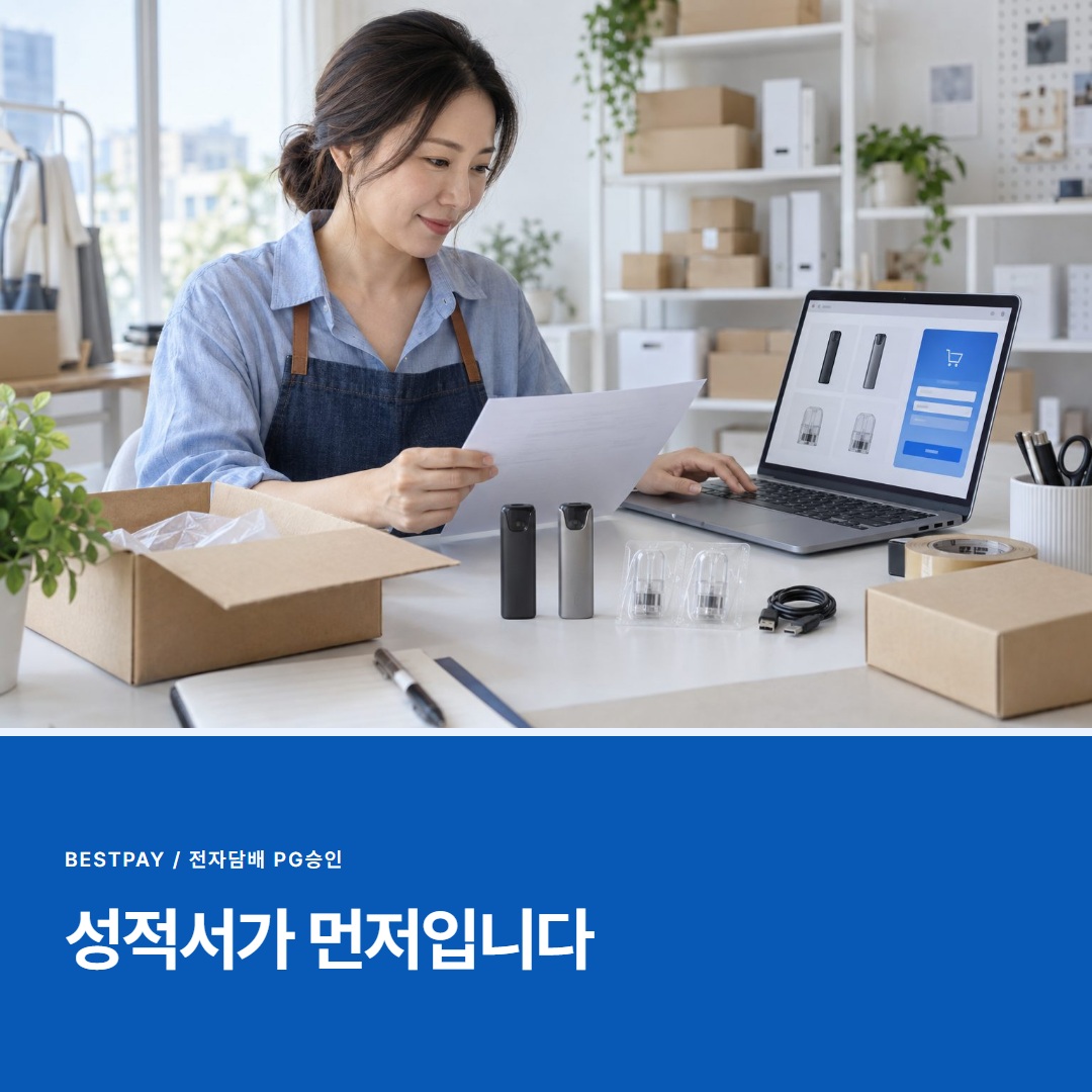 성적서가 먼저입니다 — 무니코틴 승인