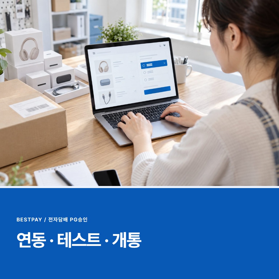 연동 · 테스트 · 개통 — 승인 후 절차